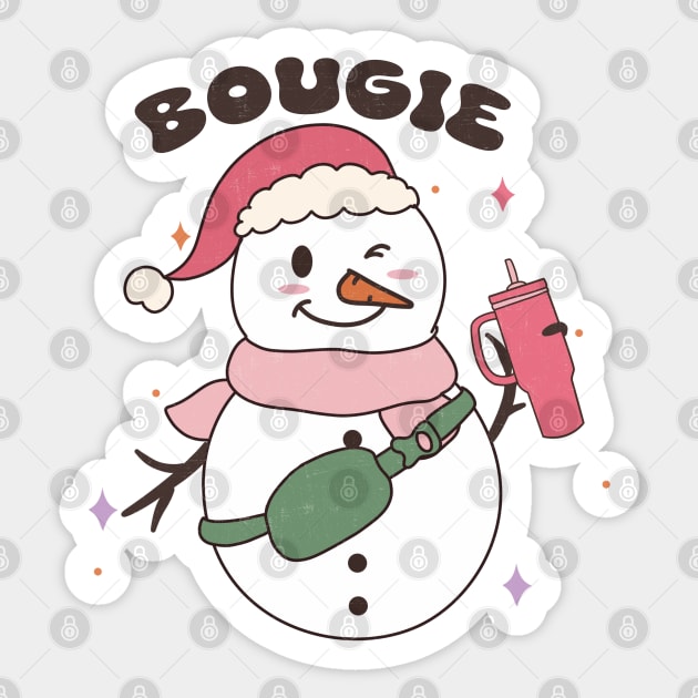 Bougie Merry Christmas Sticker by MZeeDesigns